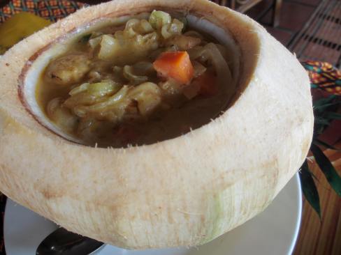 Prawn Amok Served in a Coconut